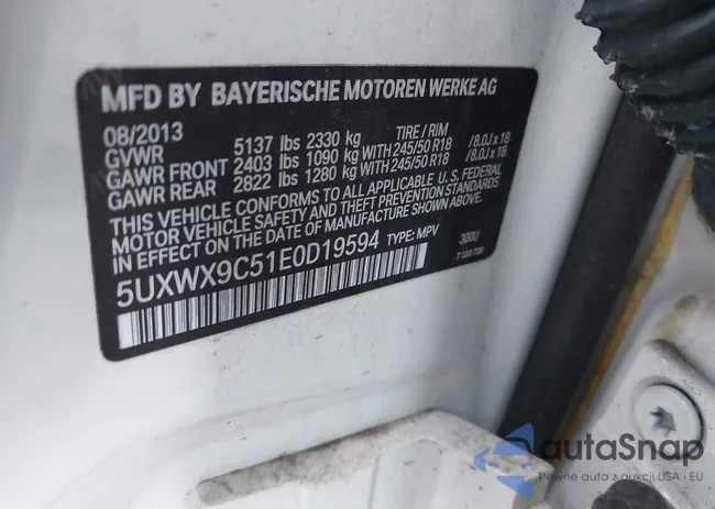 5UXWX9C51E0D19594: 43501438