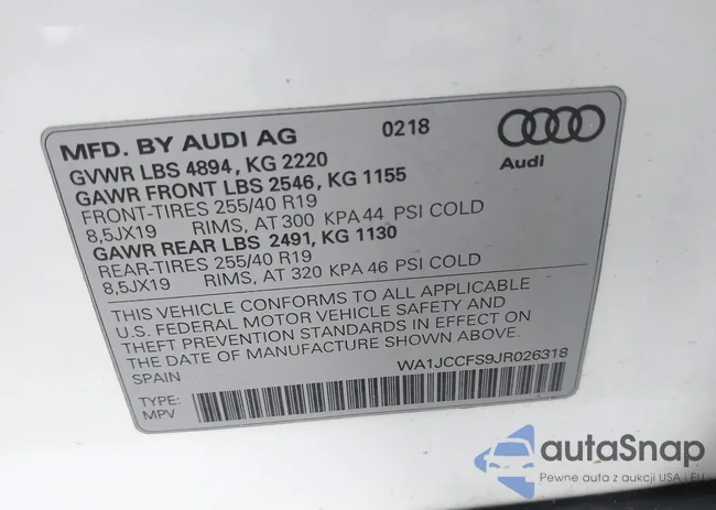 WA1JCCFS9JR026318: 43501440