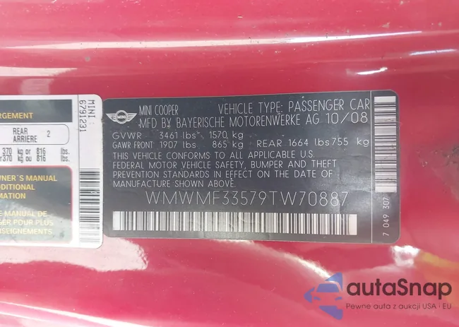 WMWMF33579TW70887: 43501486