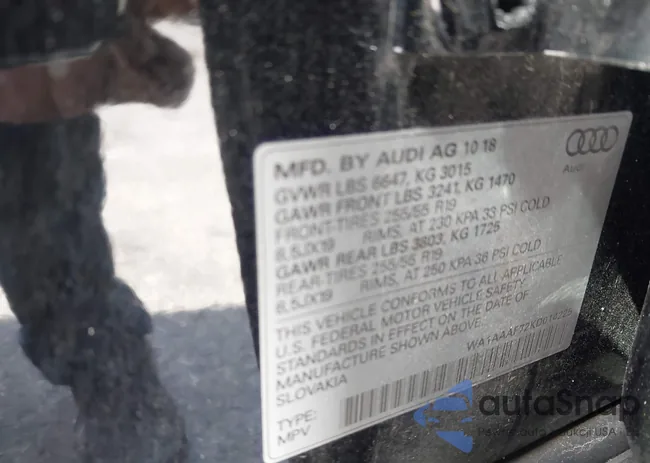 WA1AAAF72KD014225: 43501505