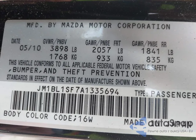 JM1BL1SF7A1335694: 43501565