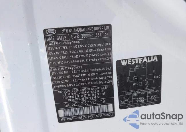 SALGS2DF5DA122249: 43501648