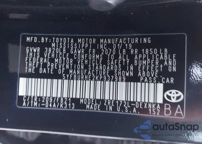 5YFBURHE2KP937989: 43501734