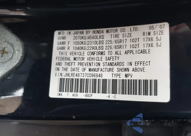 JHLRE48737C096848: 43501768