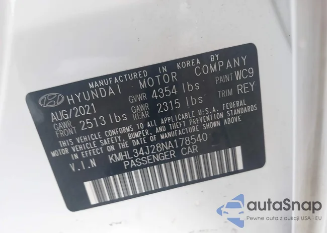 KMHL34J28NA178540: 43501872