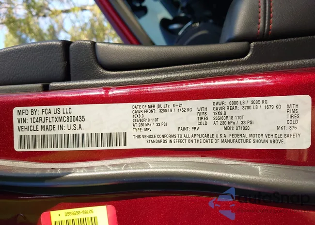 1C4RJFLTXMC800435: 43501885