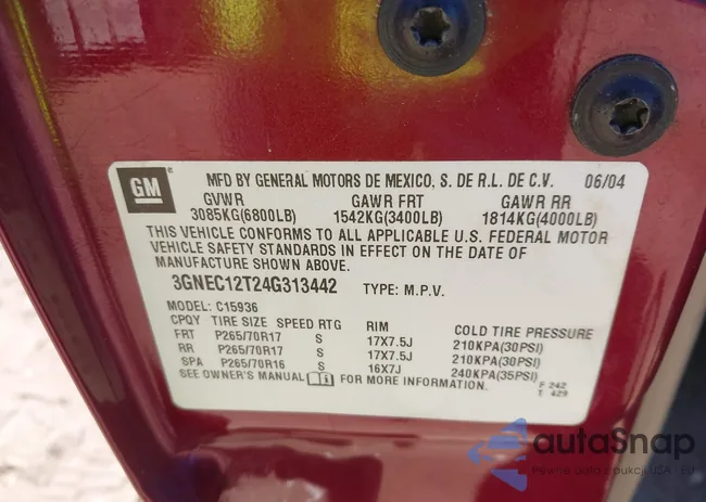 3GNEC12T24G313442: 43501124