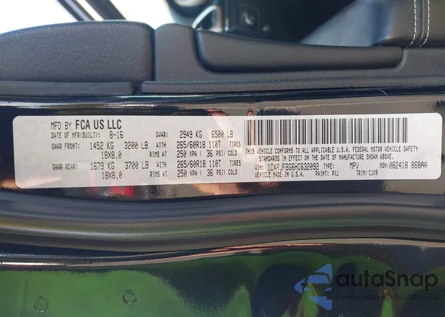 1C4RJFBG6HC632092: 43501270