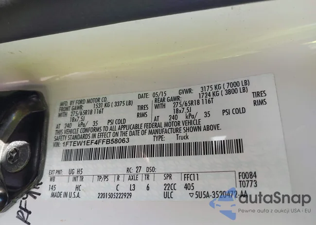 1FTEW1EF4FFB58063: 43502494