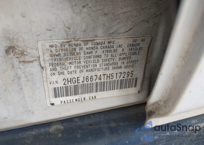 2HGEJ6674TH517295: 43502528