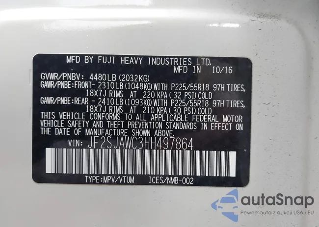 JF2SJAWC3HH497864: 43502529