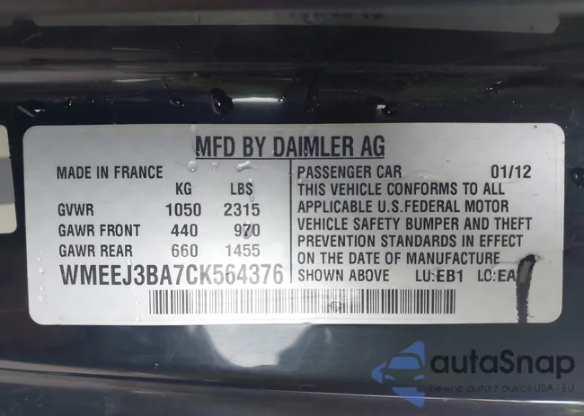 WMEEJ3BA7CK564376: 43502659