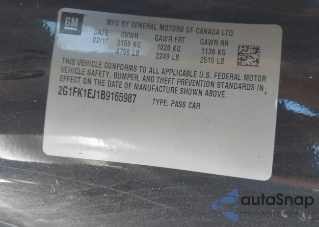 2G1FK1EJ1B9165987: 43502771