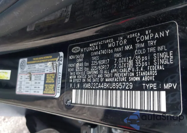 KM8J2CA48KU895729: 43502823