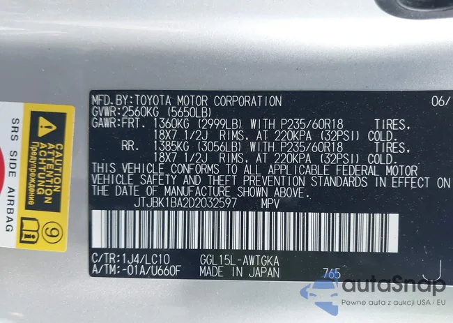 JTJBK1BA2D2032597: 43502854