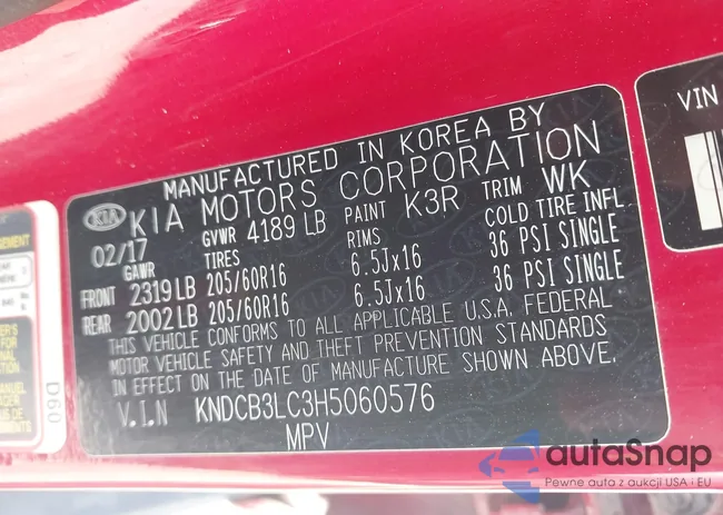 KNDCB3LC3H5060576: 43502912