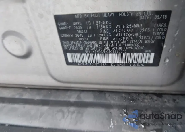 4S4BSANC3G3352912: 43502990