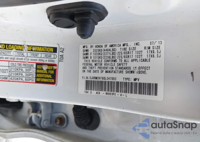 5J6RM3H78DL047693: 43503038