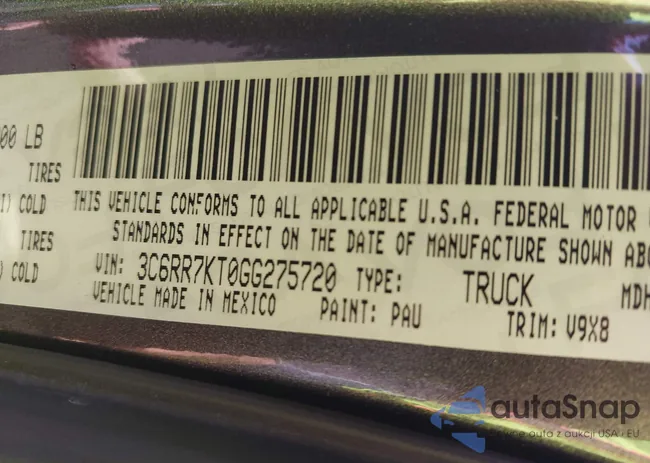 3C6RR7KT0GG275720: 43502057