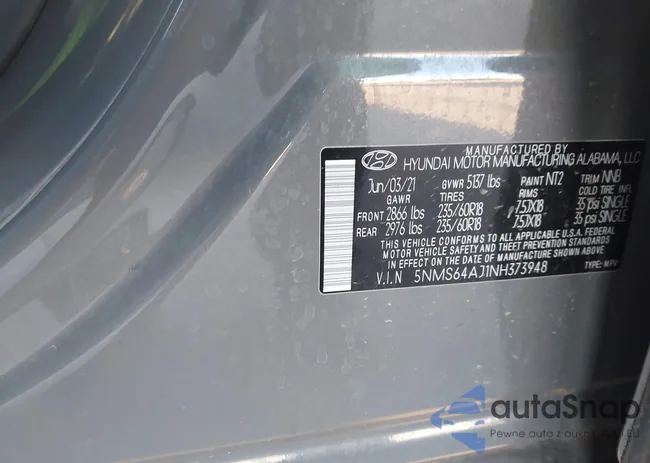 5NMS64AJ1NH373948: 43502072