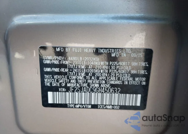 JF2SJADC9GH450632: 43502074