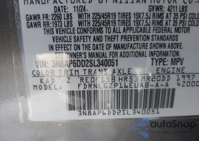 3N8AP6DD2SL340051: 43502245