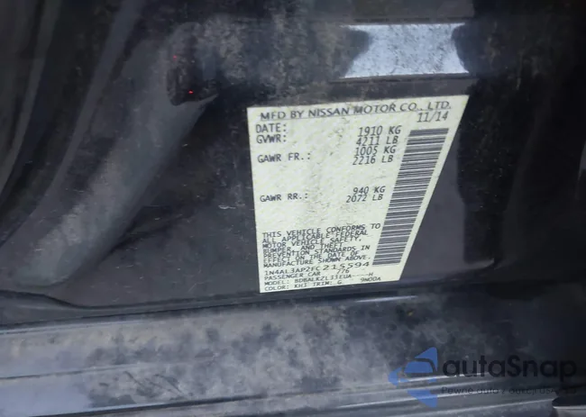 1N4AL3AP2FC215594: 43502307