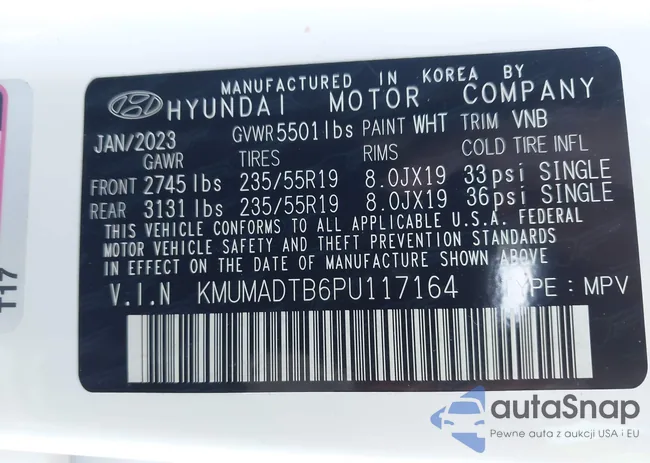 KMUMADTB6PU117164: 43503476