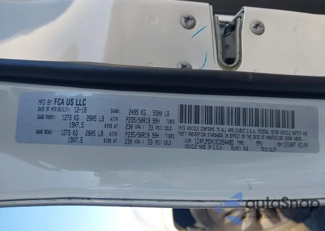 1C4PJMDX1KD354485: 43503757