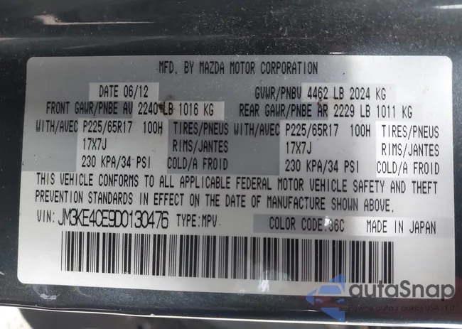 JM3KE4CE9D0130476: 43503936