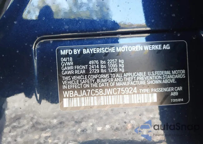 WBAJA7C58JWC75924: 43504023