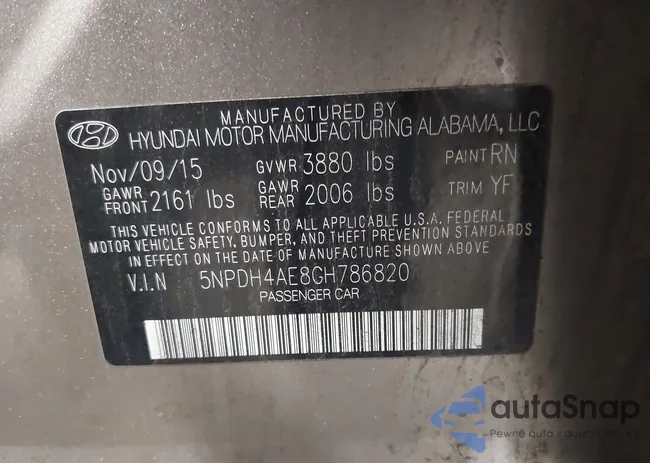 5NPDH4AE8GH786820: 43503112