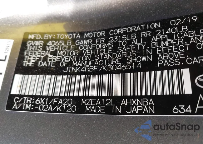 JTNK4RBE7K3046514: 43503179