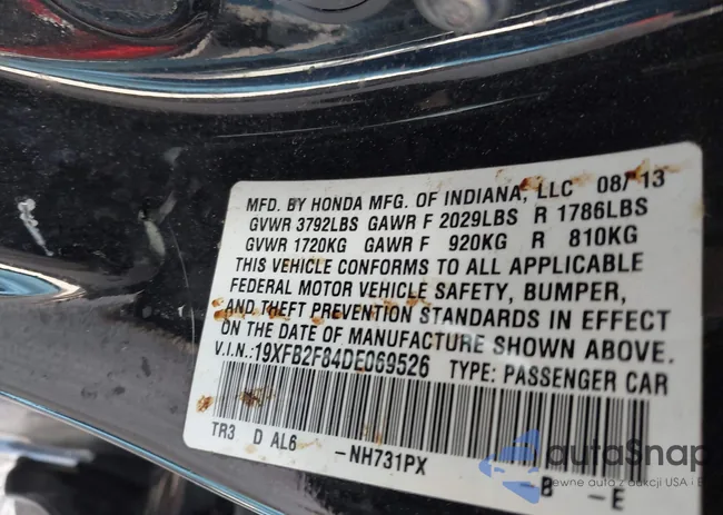 19XFB2F84DE069526: 43503222