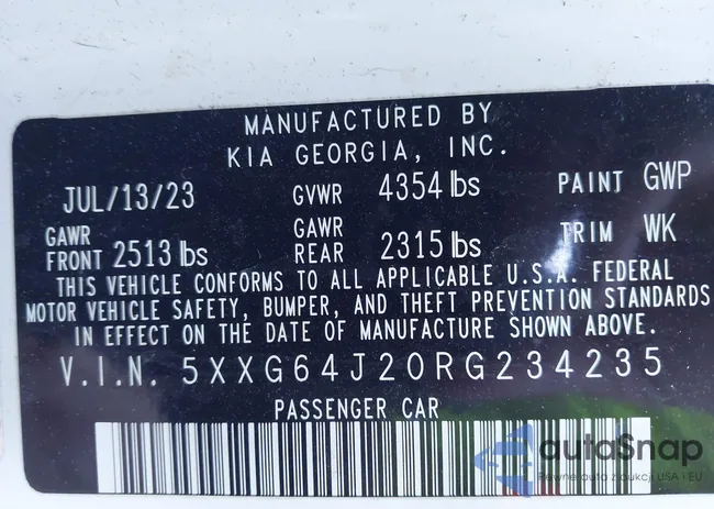 5XXG64J20RG234235: 43503256