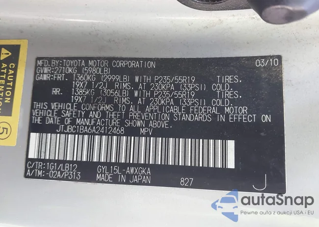 JTJBC1BA6A2412468: 43503336