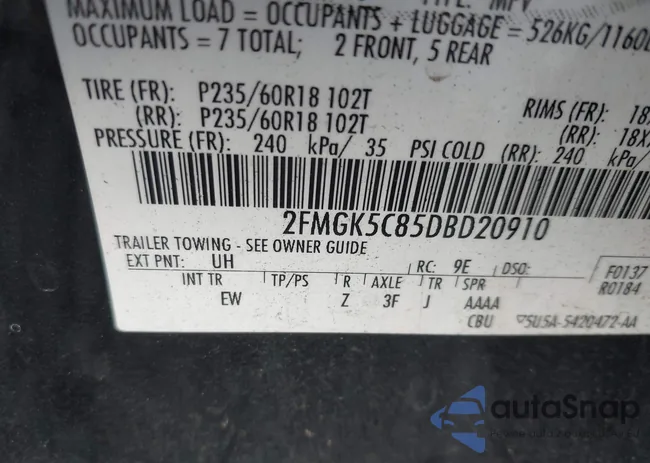 2FMGK5C85DBD20910: 43504465