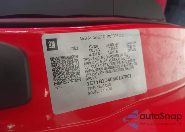 1G1YB2D40M5107007: 43504598