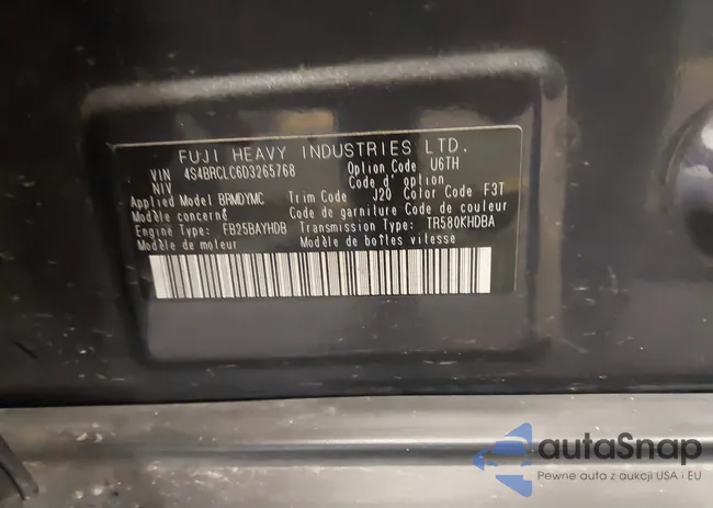 4S4BRCLC6D3265768: 43504610