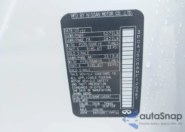 3PCAJ5CB8MF120387: 43504647