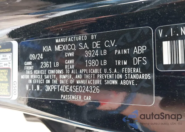 3KPFT4DE4SE024326: 43504753