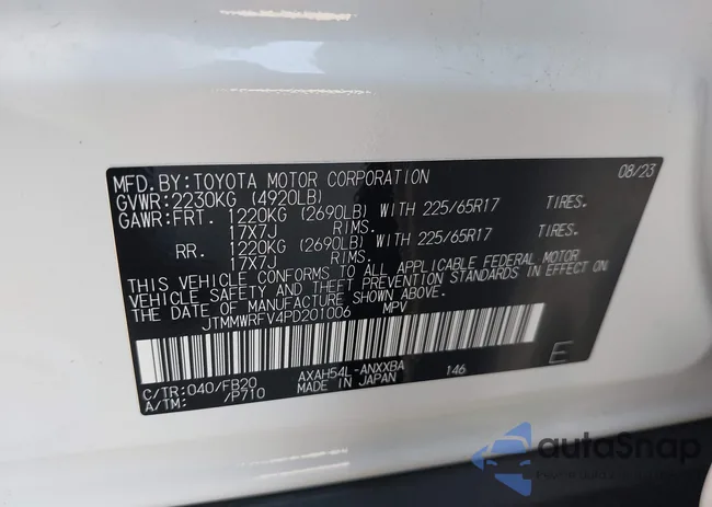 JTMMWRFV4PD201006: 43504915