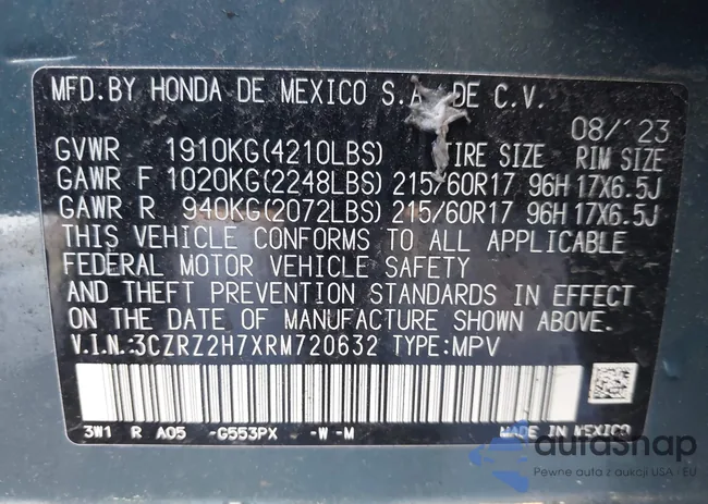 3CZRZ2H7XRM720632: 43504983