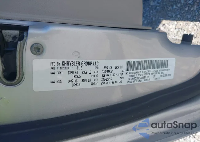 2C4RC1BG0CR306088: 42507859