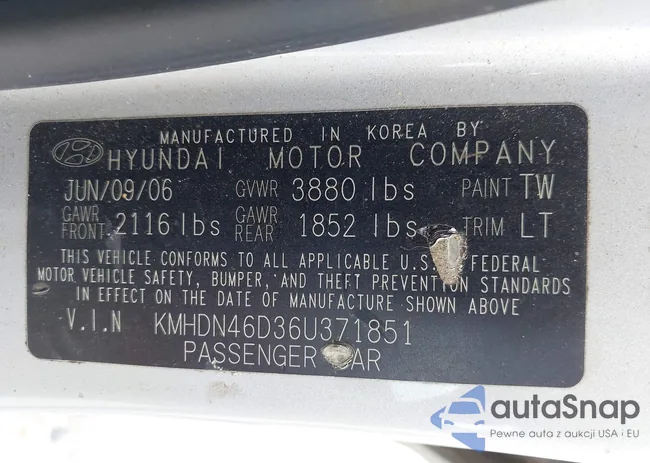 KMHDN46D36U371851: 42507548