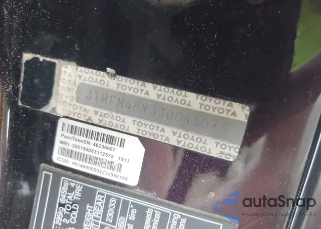 JTHFN48Y330045076: 42507555