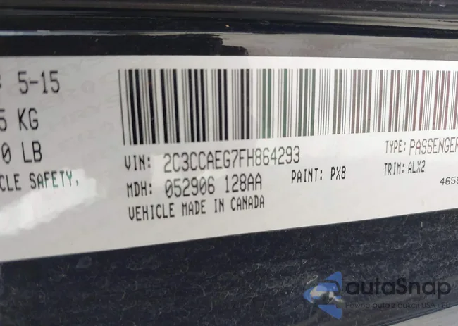 2C3CCAEG7FH864293: 42507625