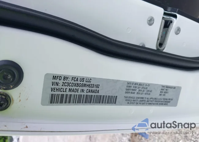 2C3CDXBG6MH633192: 42508700