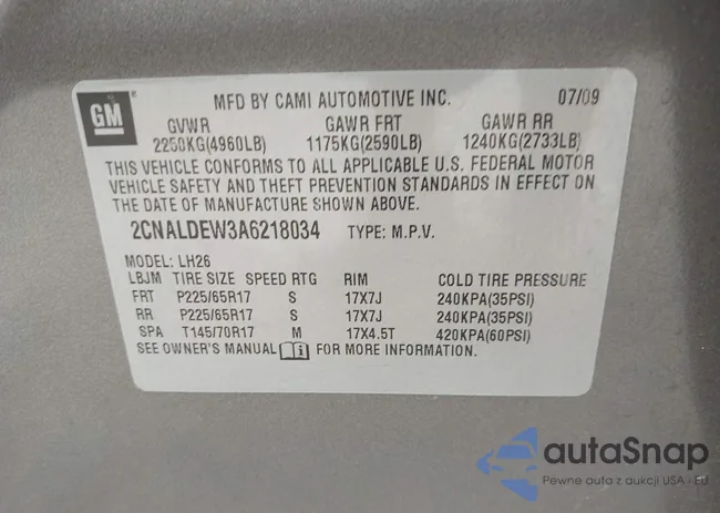 2CNALDEW3A6218034: 42508959