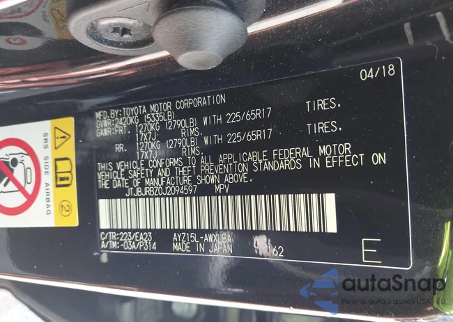 JTJBJRBZ0J2094597: 42508280